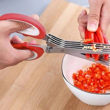 5 Layered Stainless Steel Vegetable Scissor Cutter