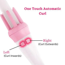 Automatic Pink Hair Curler Spin 360° Rotating Hair Styling Roller