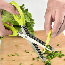 5 Layered Stainless Steel Vegetable Scissor Cutter